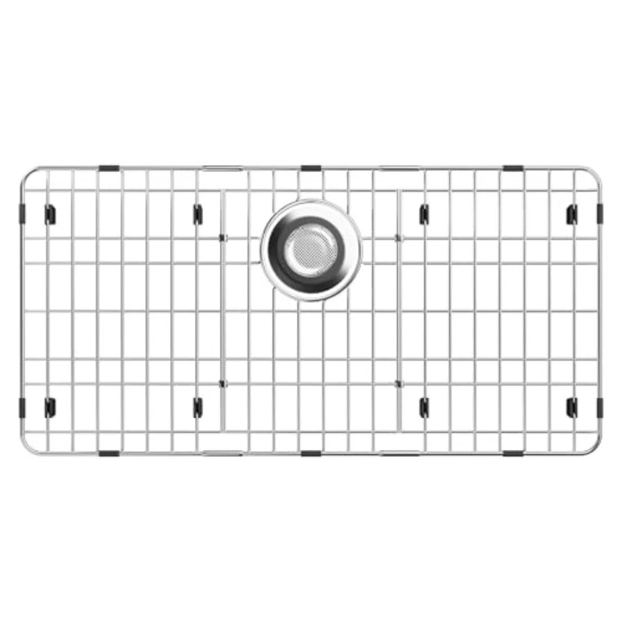 

Защитная решетка для кухонной мойки 28-7/8'' x 14-3/8'' для одинарной мойки из нержавеющей стали с задним сливом, серебристого цвета, прочная