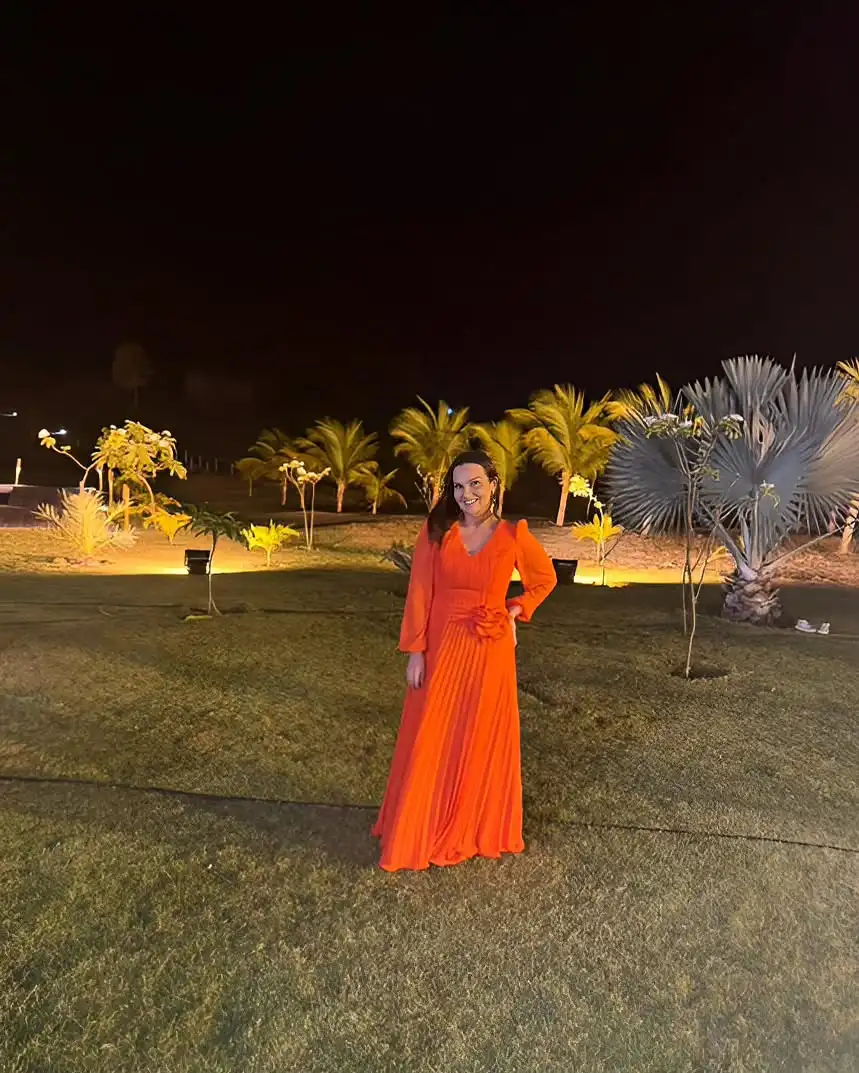 

Customized Classic V-Neck Chiffon Long Sleeves Flowers Evening Dresses Temperament Pleats Vestido De Noche Vestido De Festa