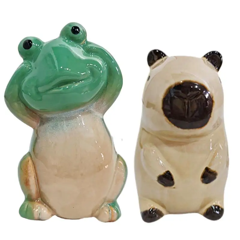 Toilet Bowl Caps for Bolts Cute Capybara Frog Toilet Screw Cover Caps Ceramic Bolts Caps Decorative Cute Bathroom Decor