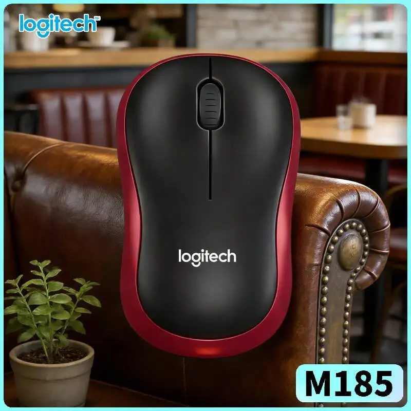 Logitech M185 Mouse-EcoTough Durable Material 10m Range 1000 DPI 12-Month Battery Home Office Essential Tool