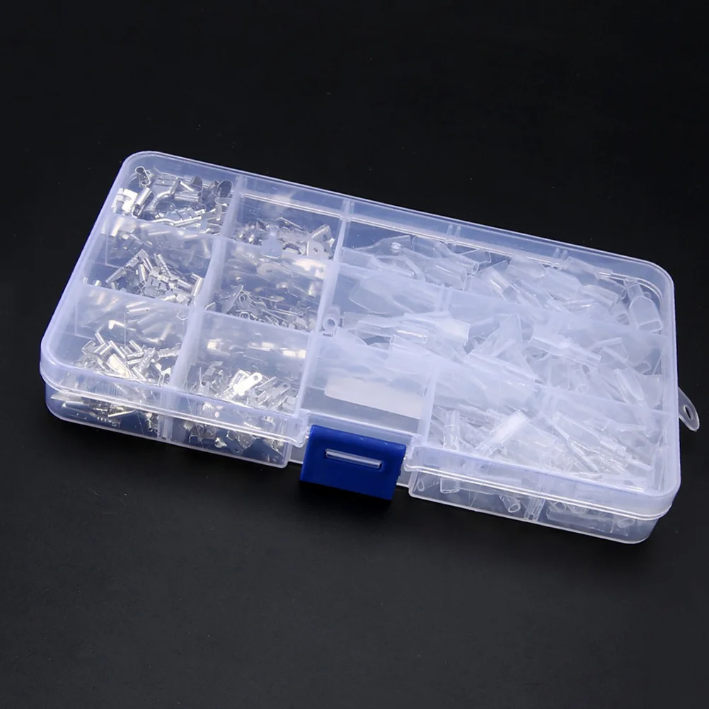 

270pcs Insulated Crimp Terminal Connector Kit Spade Ring Butt Quick Disconnect Electrical Repair Set For Home Vehicle Wiring