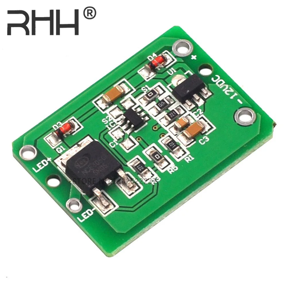 12V Capacitive Touch Switch Sensor Module Push Button Touching Key Module Jog Latch With Relay DC 6-20V 3A