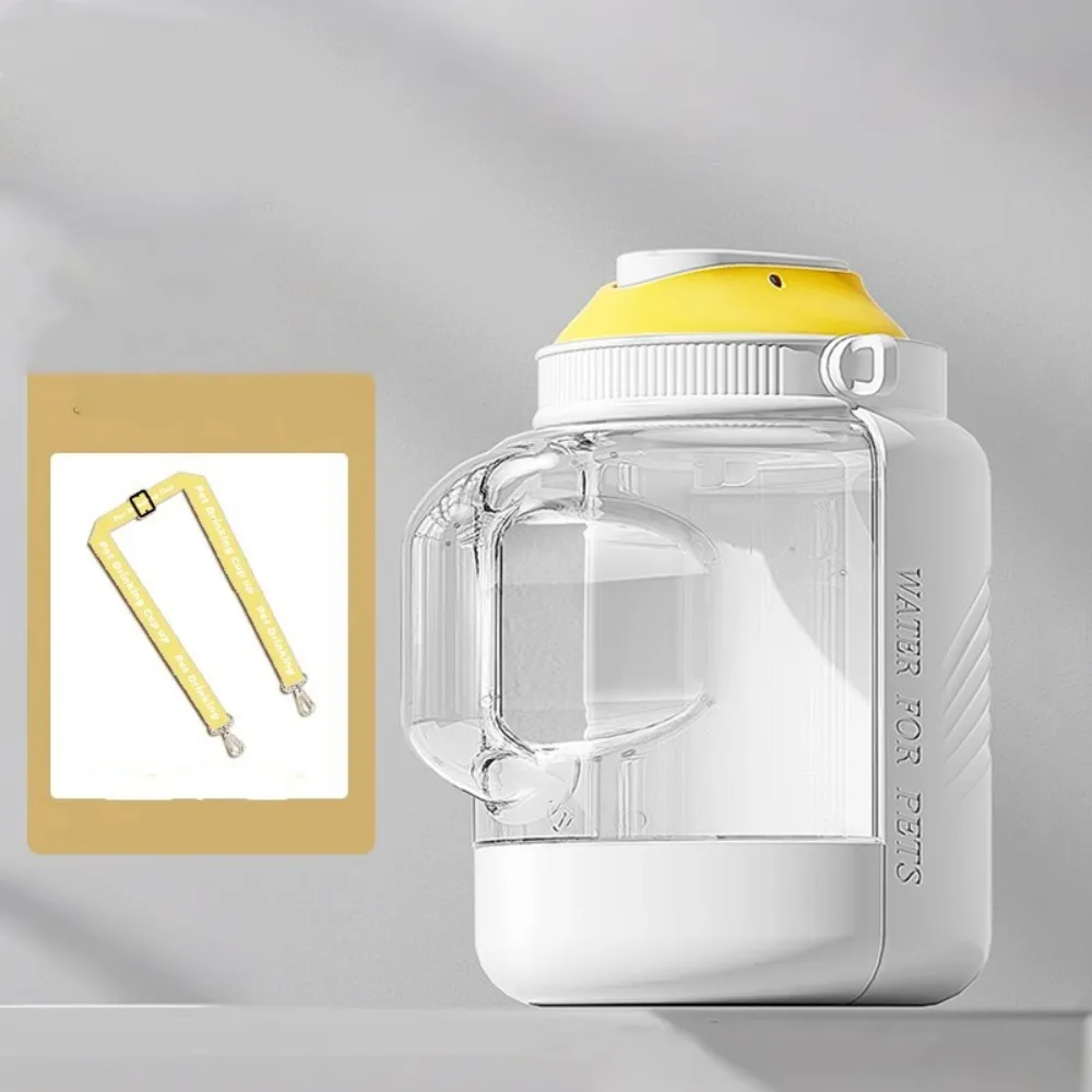 زجاجة مياه للكلاب الأليفة ذات سعة كبيرة بدون تسرب وقابلة للإزالة وقابلة للطي وعاء شرب للحيوانات الأليفة مقاوم للحرارة وعيار كبير