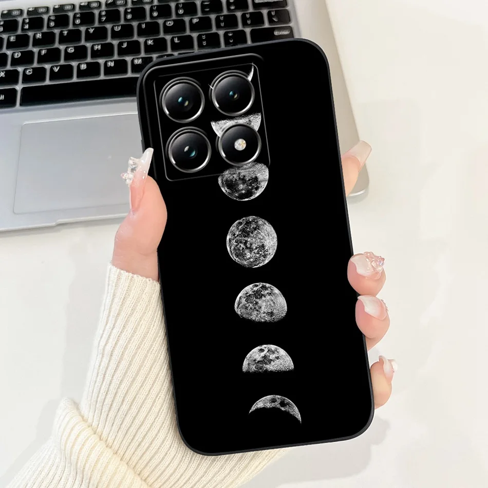 For Xiaomi 14T Pro Mi14T 5G Fashion Moon Milk Ripple Pattern Phone Case For Xiaomi 14T 14TPro Soft Silicone Shockproof Cases