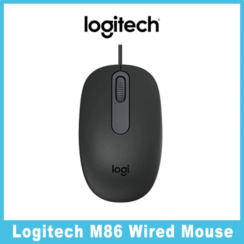 

Проводная мышь Logitech M86, USB-подключение, 3 млн нажатий, красный светодиодный указатель, кнопки Lift/Right, точное позиционирование