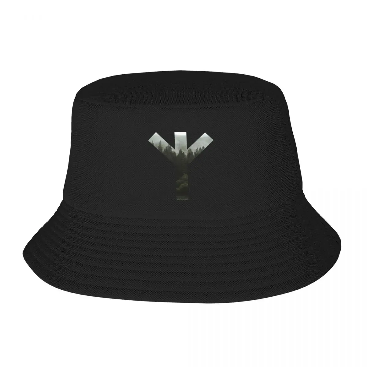 Algiz Forest Rune Symbol Bucket Hat Golf Wear party Hat Bobble Hat Golf Men Women's
