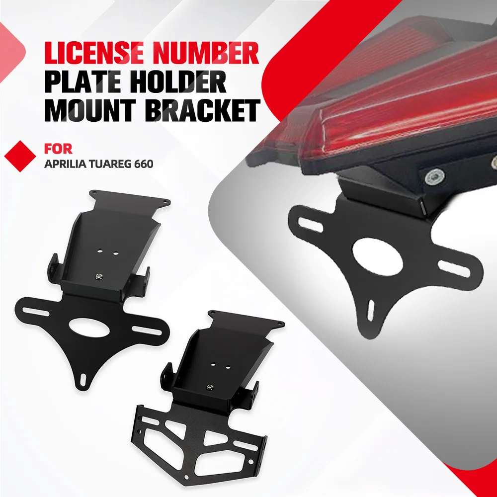 

For Aprilia Tuareg 660 Motorcycle Rear License Plate Holder Bracket Tail Tidy Fender Eliminator 2021 2022 2023 2024 2025 2026