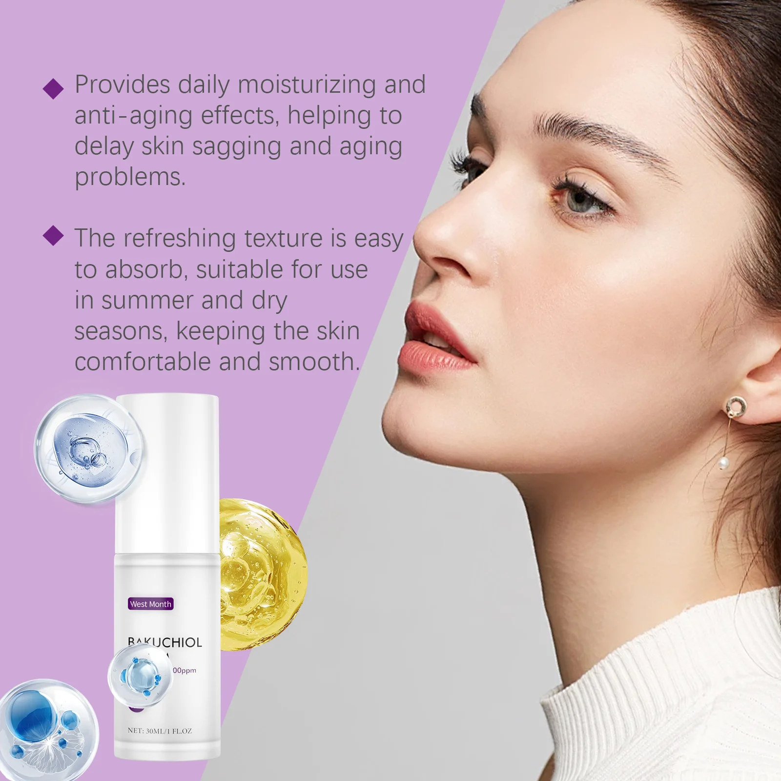 West Month Bakuchiol Siero per - Hyaluronic Acid Serum recensione e prezzo