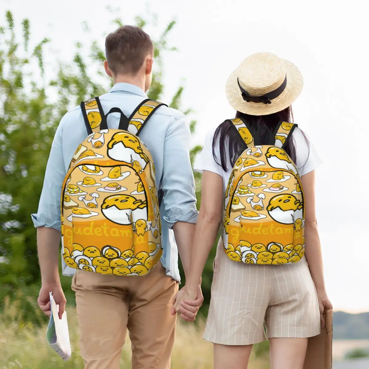 Gudetama Cute Egg Cartoon Backpack Middle High College School Student Bookbag Teens Daypack Durable