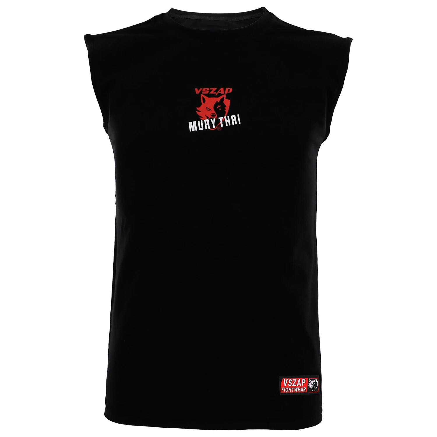 VSZAP Authentic Boxing Tiger Muay Thai Boxing Gym Fighting Sports Tank Top Cotton Size S-2XL Black