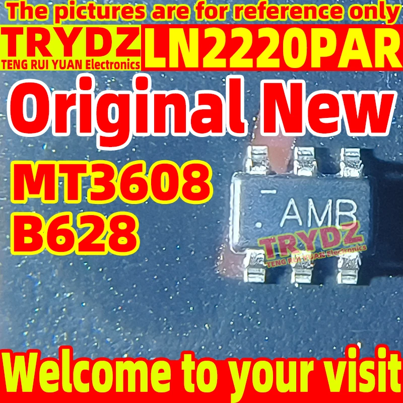 100-10pcs Original New LN2220PAR LN2220 / B628 Compatible MT3608 LN3608 SOT23-6 Boost Converter IC