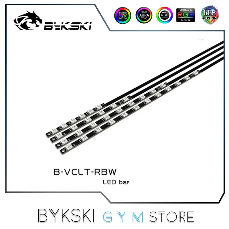 Bykski RGB Led Strip Hard Light Band For Water Block (CPU/GPU/Memory...), 12V 4Pin/5V 3Pin M/B SYNC, PC Cooling MOD Parts,B-VCLT