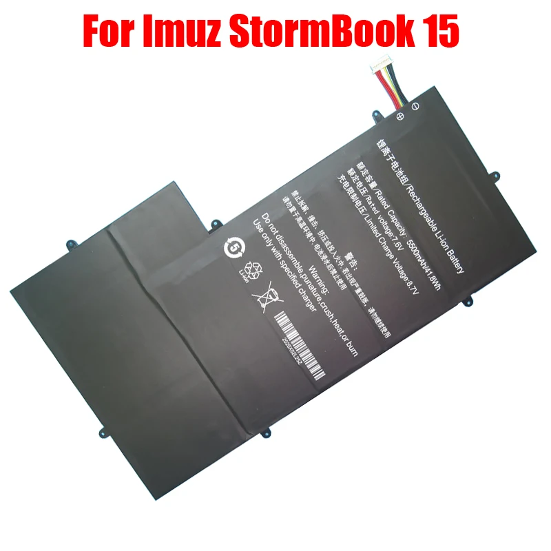 

Сменный аккумулятор для ноутбука Imuz StormBook 15 7,6 В 5000 мАч 38 Втч 10PIN 7 линий новый