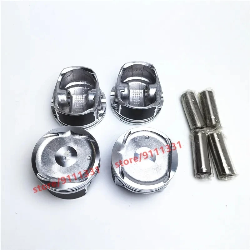 4pcs/set Engine Piston For Chery A5 Fora Tiggo Eastar A3 M11 Skin V5 481 Engine 1.8L 481FC-1004020