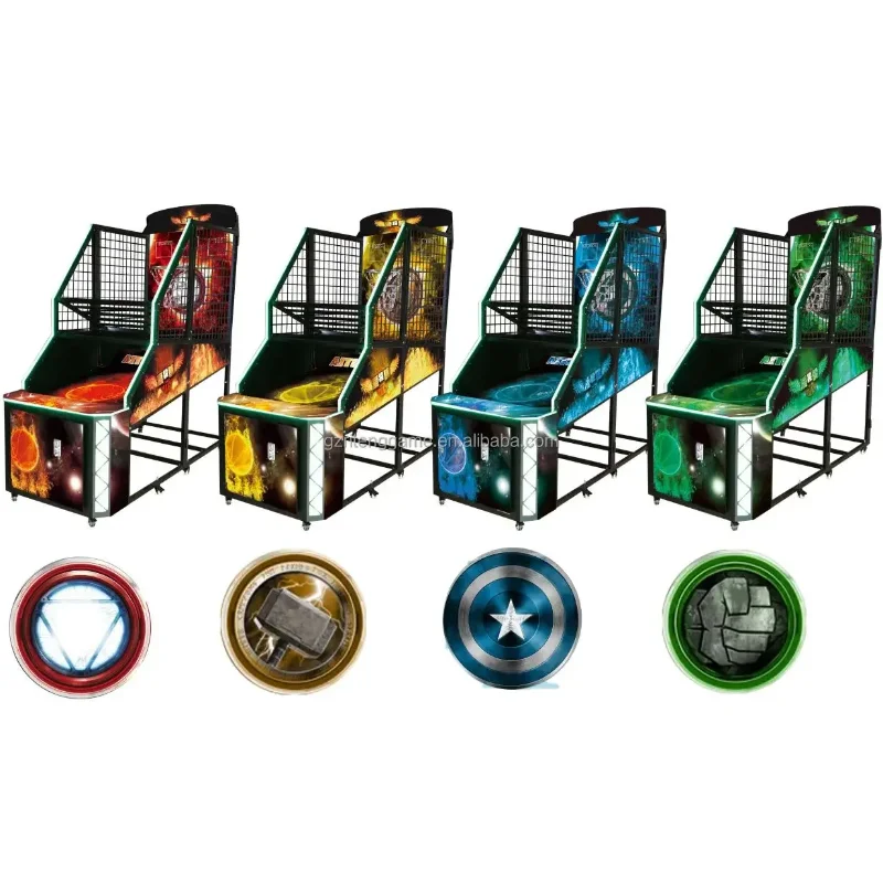 New Electronic Arcade Shooting Hoops Basketball Token Game Machine Indoor Extreme Hoops Electric Basketball Vending Machine