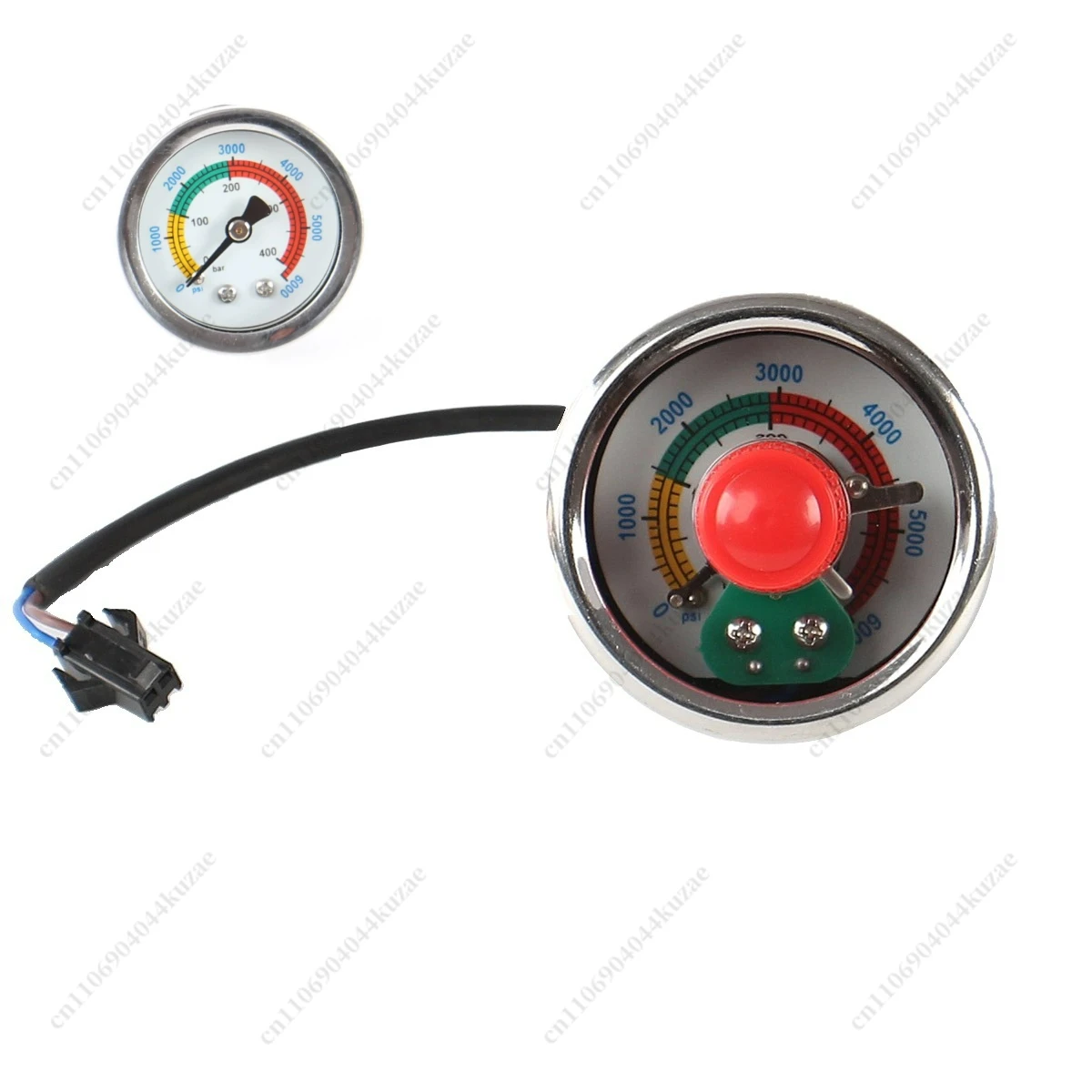 For Yong Heng Stainless Steel High Pressure Gauge, M10×1 Thread, 0-40MPa/0-6000PSI Auto Shutdown