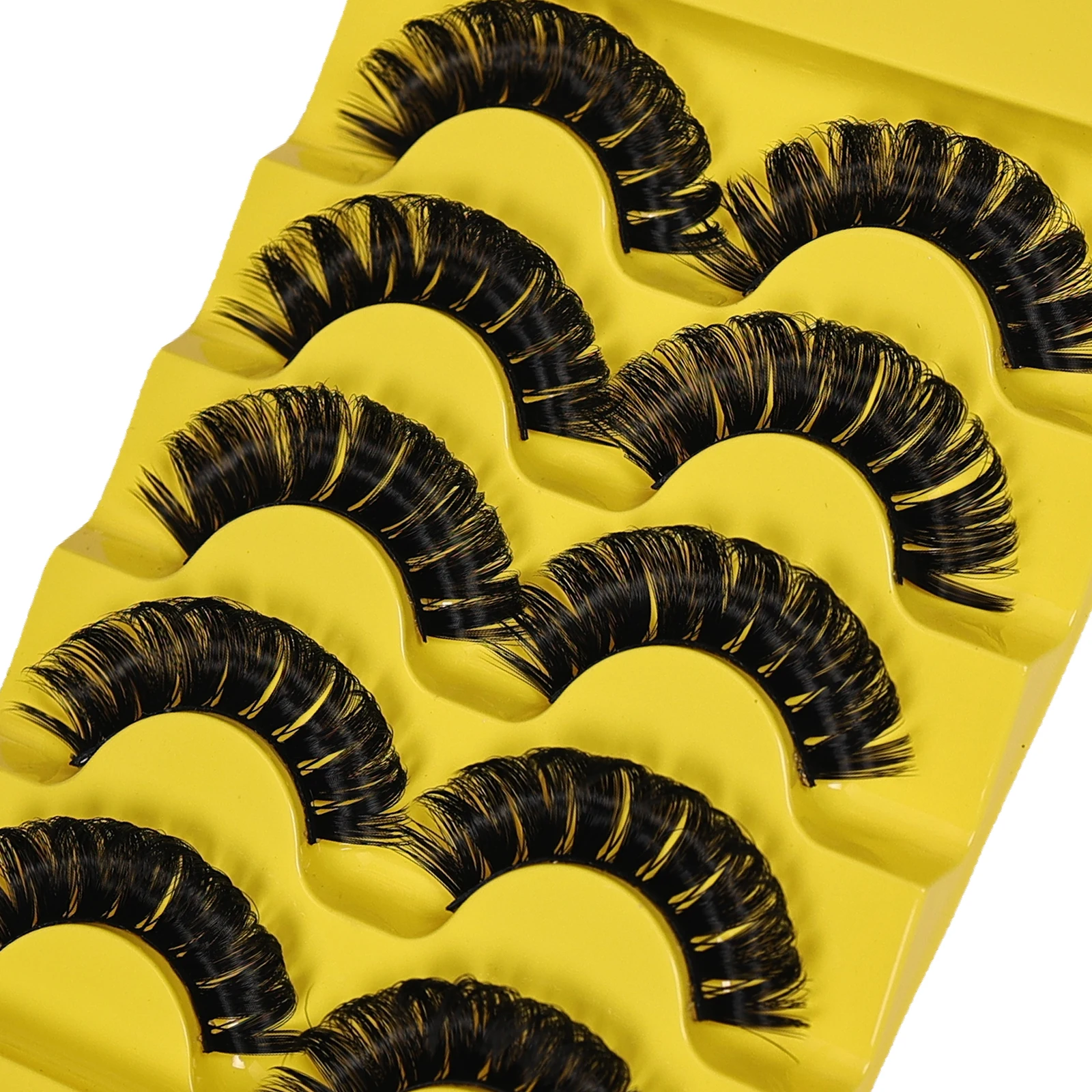 10 paia/2 pacchi ciglia DD ciglia finte russe ciglia finte riutilizzabili 3D soffici ciglia finte estensione ciglia