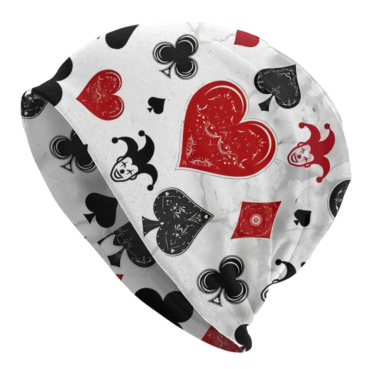 Playing Cards Suit Diamonds Ace Forever Bonnet Homme Sport Thin Skullies Beanies Caps Style Hats