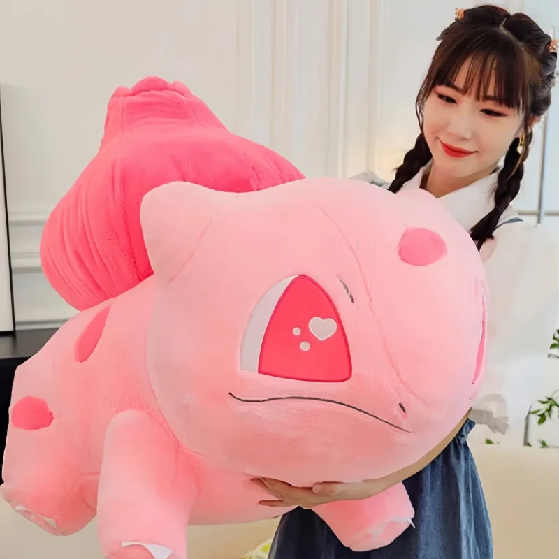 95CM Super Big Size Pokémon Bulbasaur Kawaii Cartoon Anime Knuffels Knuffeldier knuffel Slapen kussen kinderen Gift