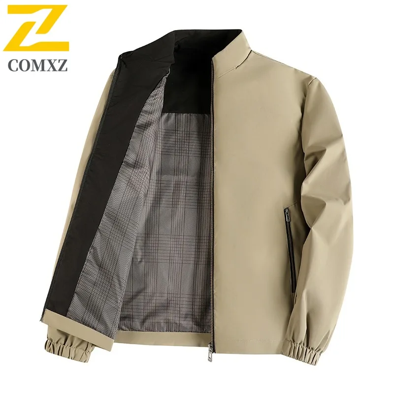

COMXZ Jacket Stand Collar Couple's Windproof Waterproof Thermal Outdoor Coat for Hiking Camping Fishing Sporty Casual Wear 2025