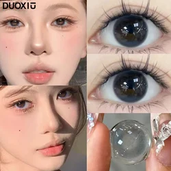 DUOXIU 1Pair New Korean Color Contact Lenses for Eye with Degree Bright Fashion Blue Lenses Beauty Pupils Cosmetic Fast Shipping