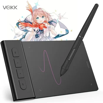 VEIKK VK430 그래픽 그리기 태블릿, 4×3인치, Android PC Mac 지원, 배터리 프리, 게임, OSU, 크롬북 디자인 8192 레벨, 290 RPS  Best5