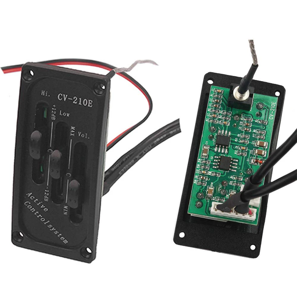 Elektrischer Violin-Tonabnehmer, Piezo-Vorverstärker-Zubehör mit aktivem Tonsystem aus Messing