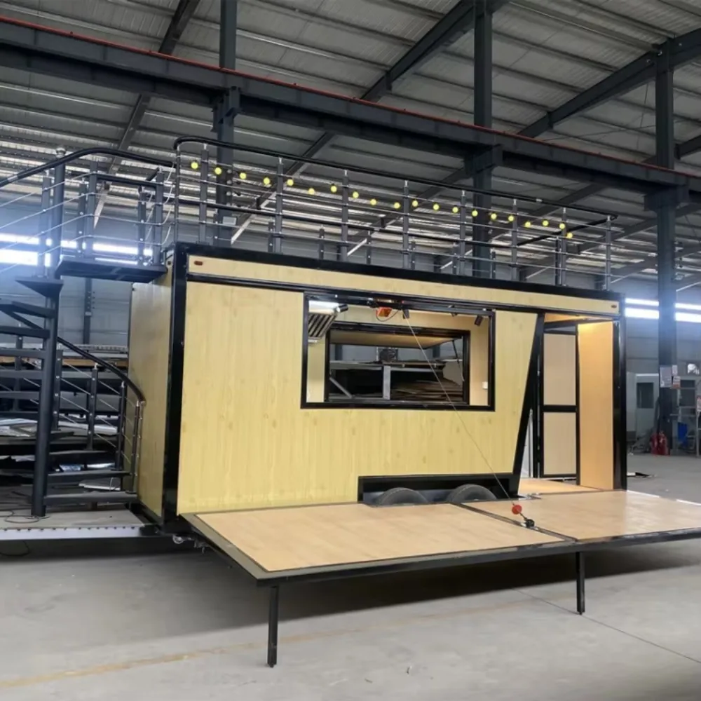 Concession Trailer Food Truck Fully Equipped Ice Cream Kiosk Snack Shop BBQ Restaurant Mobile Kitchen Food Truck Customizable