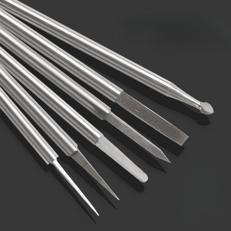 Sword Shaped Carving Knife DIY Wood Carving Nuclear Carving Electric Carving Machine Blade Accessories Jewelry Tools