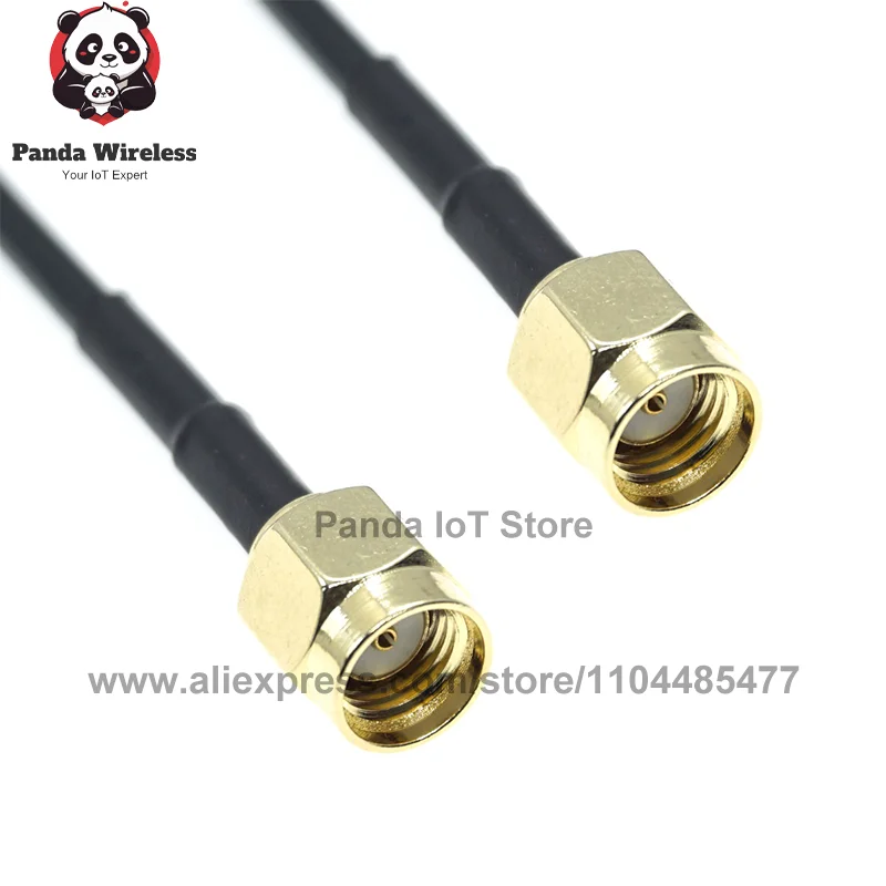 Immagine 6: 2 Pezzi Cavo Antenna RF SMA Maschio a SMA Femmina 90 Gradi RG174, Prolunga Pigtail, Connettore Coassiale Convertitore