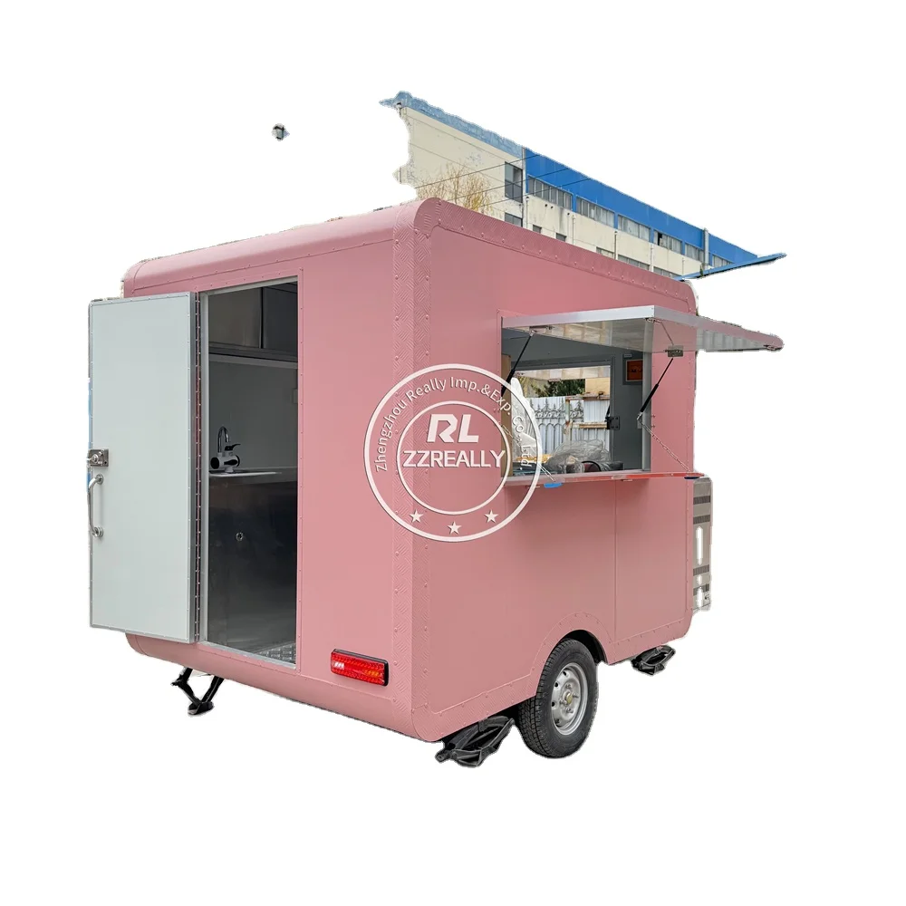 Fabricação de reboque de comida para churrasco China fábrica restaurante carrinho de venda de alimentos caminhão de comida móvel padrão dos EUA