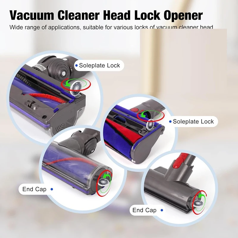 หัวแปรงเครื่องมือแบบใช้มอเตอร์ใช้ได้กับ Dyson V7 V8 V10 V11 V15อะไหล่สำหรับเตียงโซฟาและพรม