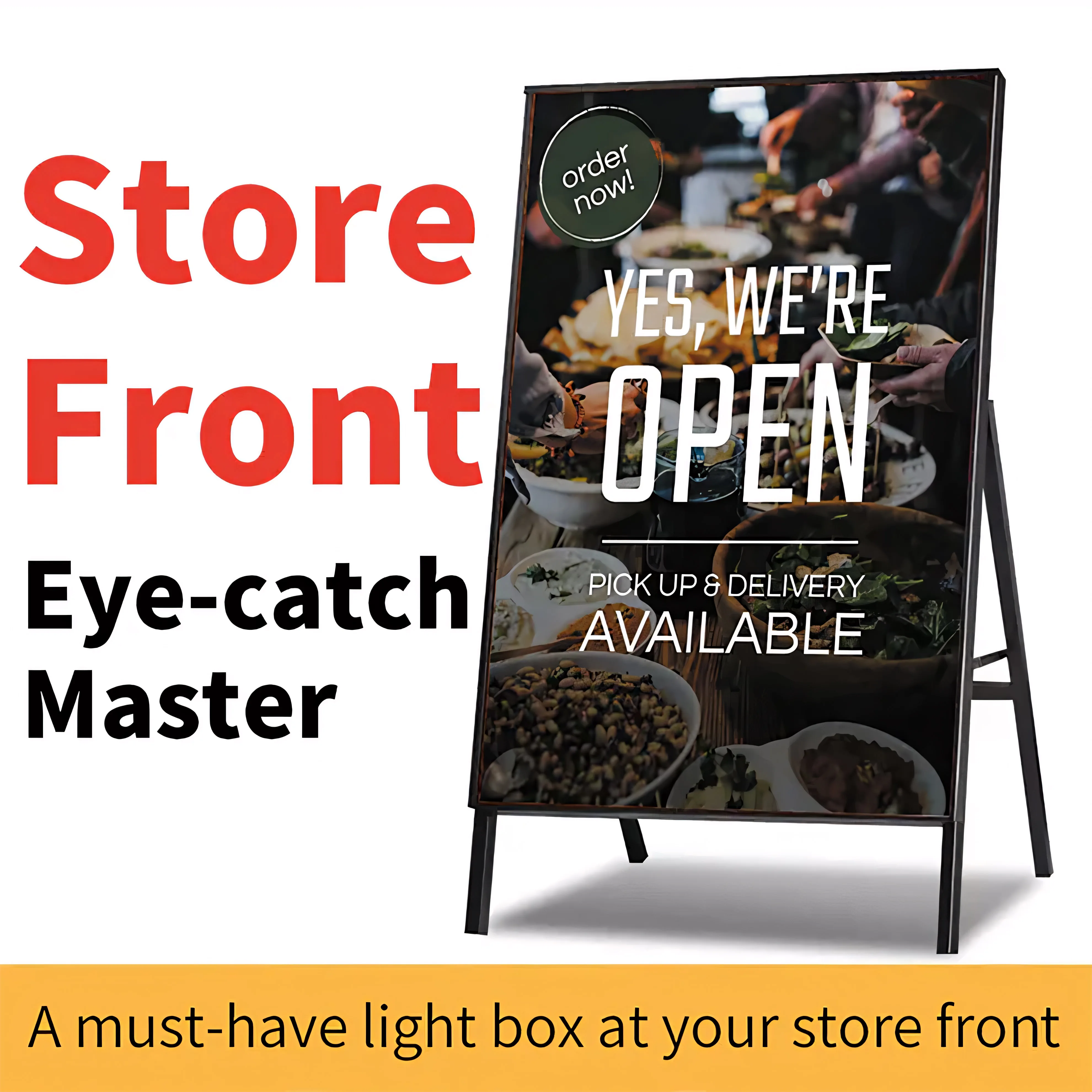 

A Board Ultra-thin LED Light Box Luminous Poster Display LED Backlit Menu Board Restaurant Cafe Shop Billboard Grill Price List