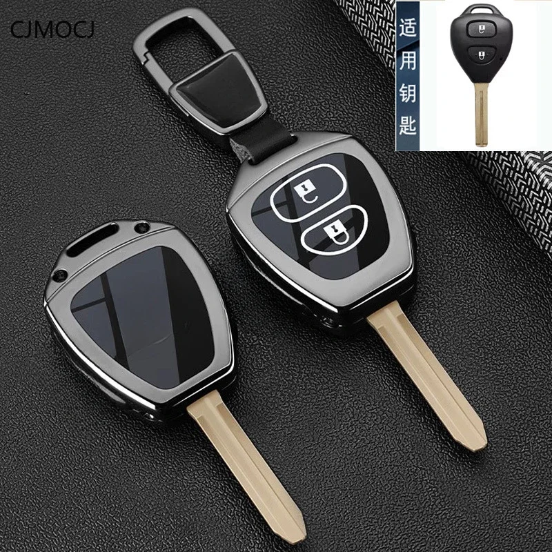 

For Toyota Corolla/Crown/Prado/Vios/Yaris Zinc Alloy Car Remote Key Case Cover Shell Keychain Accessories
