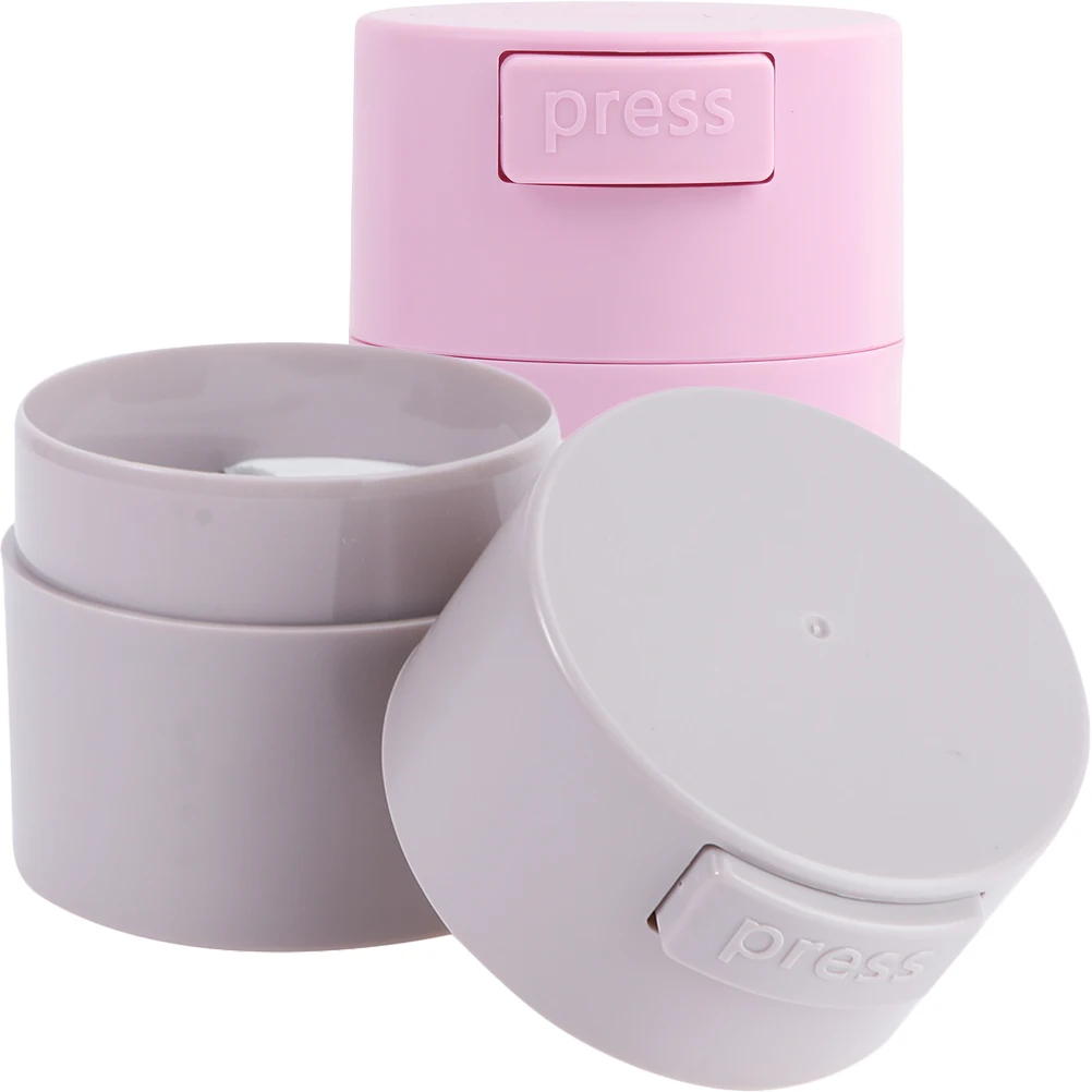 2 قطعة جرة تخزين الغراء للرموش حاوية رمش مختومة يمنع التجفيف تصميم محمول مدمج للمحترفين والسفر #1