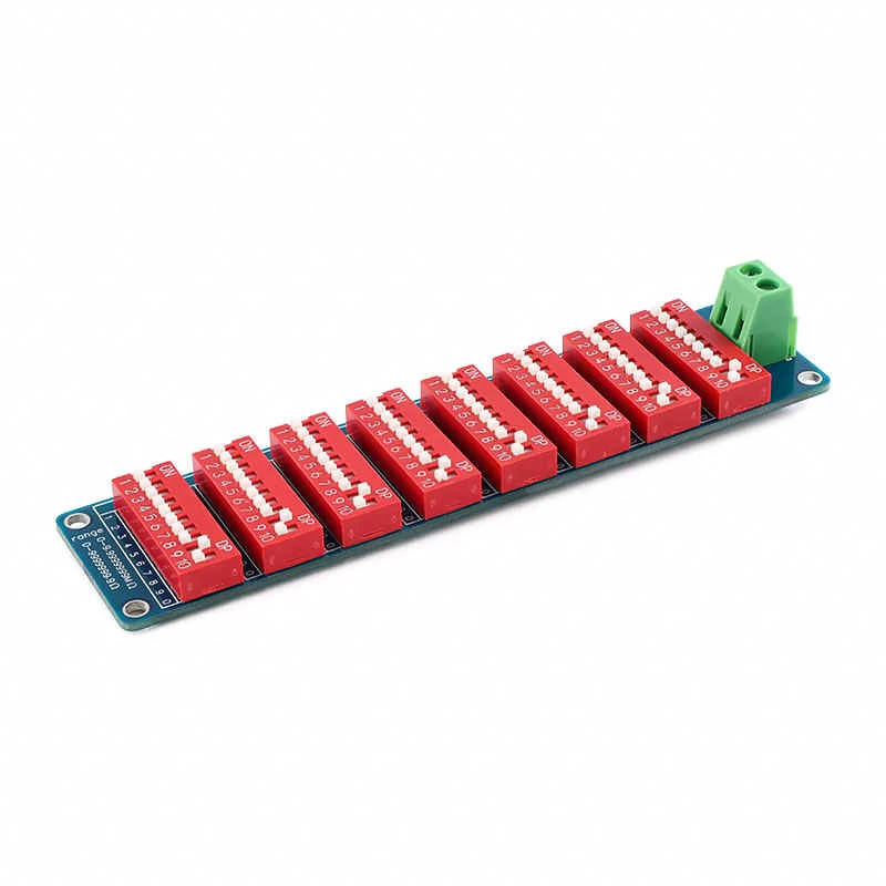 0.1Ω to 9999999Ω programmable resistor board module, eight-segment, 1% accuracy, power 0.25W