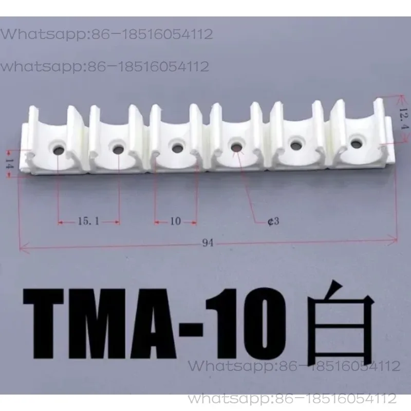 Tracheal clamp, multi tube socket, cable fixing clamp, groove pipe support clamp, TMA-06 TM-08 10 TMA-12 16 100PCS