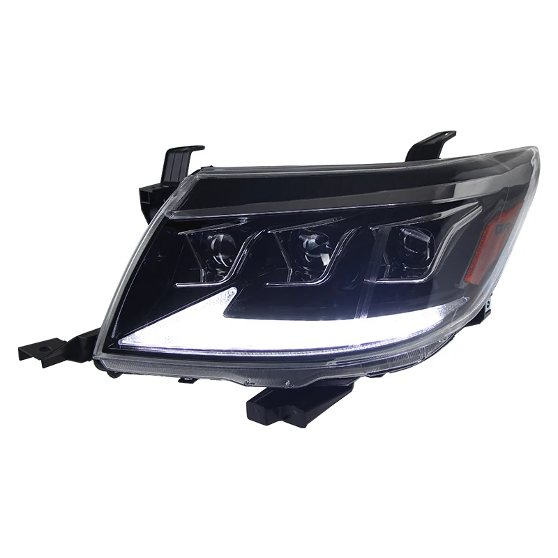 

For Toyota VIGO 2012-2014 modified LED daytime running light, flow light, turn signal, lens, headlight assembly