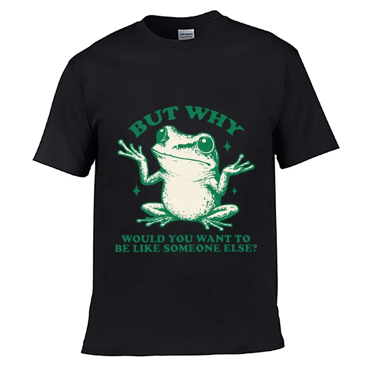 Vintage Casual Frog Graphic Tee