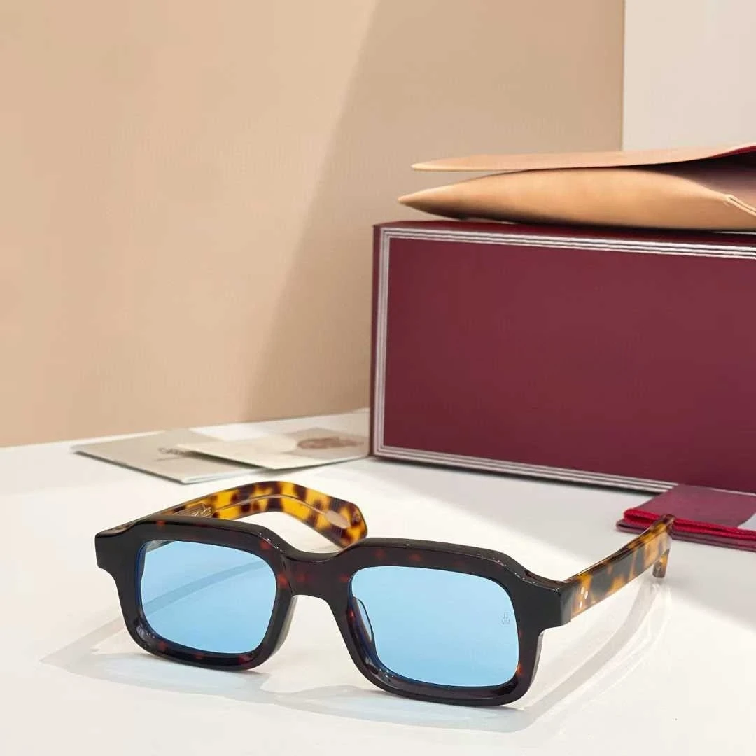

Luxury Fashion Trend Vintage JJMM Sunglasses SANDROI New Colors Solid Thick Acetate UV400 Retro Square Design Unisex Top Quality