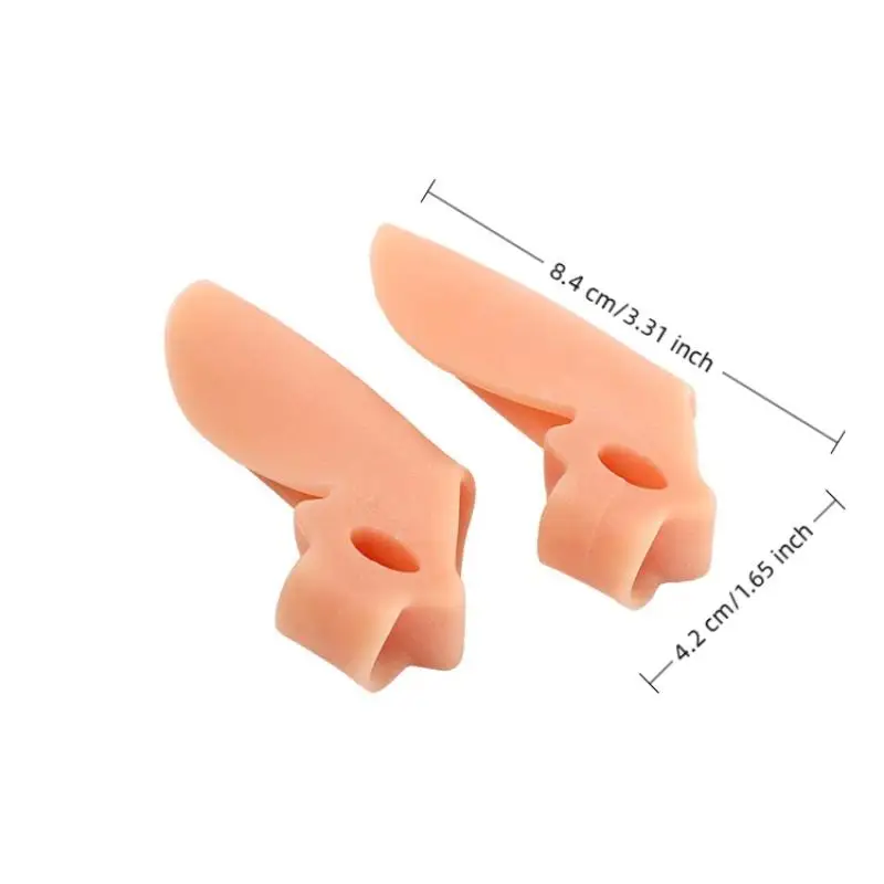 1 Paar weiche Zehenspreizer zur Korrektur von Hallux valgus, Abstandshalter und Polster für Hallux valgus, mit Gel-Schutz, zur Fußpflege. – Detail 9