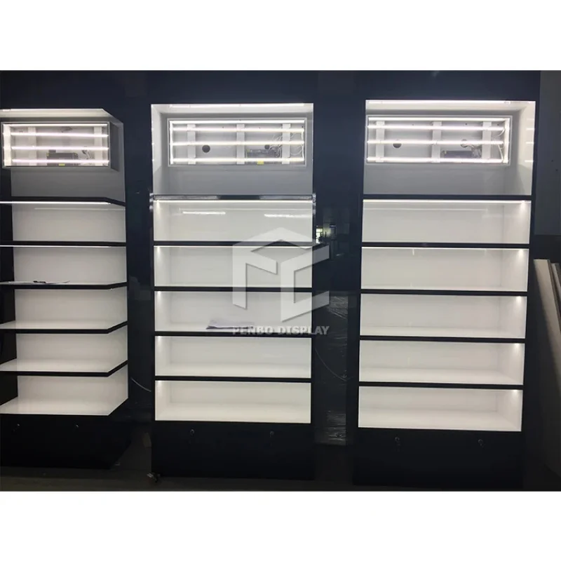 custom.Cosmetic showcase Design Makeup Shop Fitting Equipment 5