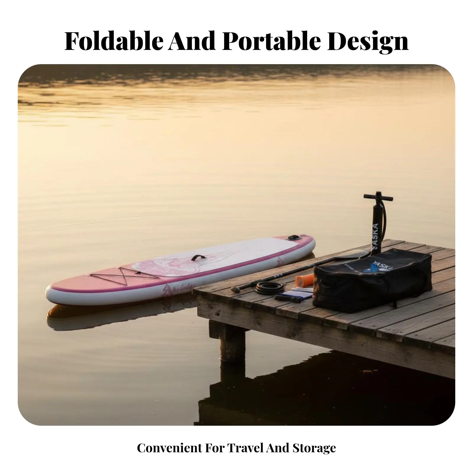 

Надувная доска для сап-серфинга с двойным слоем материала, широкая и устойчивая