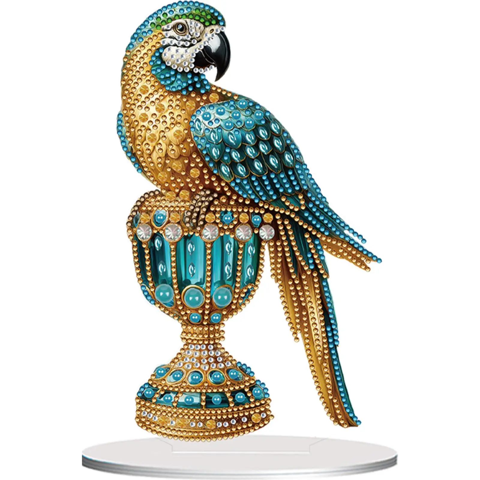 

Набор для алмазной вышивки: акриловая фигурка орла необычной формы, украшение для стола, стразы, настольные украшения для дома и офиса