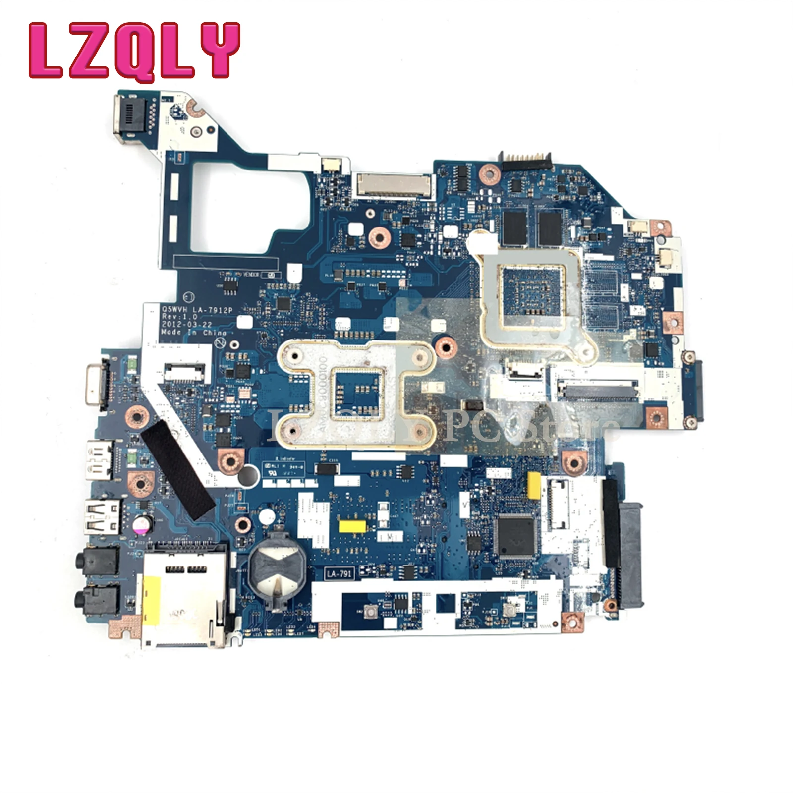 LZQLY For Acer Aspire E1-571G V3-571G Q5WVH LA-7912P NBY1711001 NB.Y1711.001 Laptop Motherboard HM77 DDR3 GT620M 1GB GPU