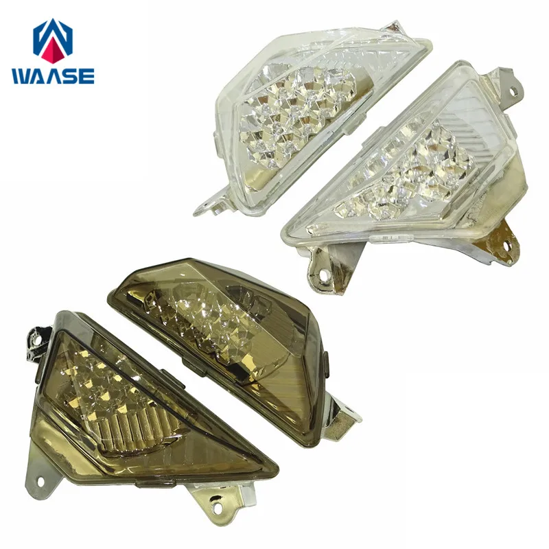 

waase For Kawasaki Ninja 400 250 EX250 EX400 2018 2019 2020 2021 2022 Front Turn Signals Blinker Flashing Indicator LED light