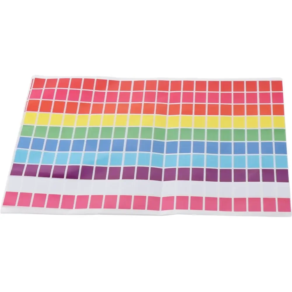 

2000PCS Marking Rectangular Self-adhesive Stickers Multi-color 10 Colors Price Tags Stickers Copper Sticker Colored Labels