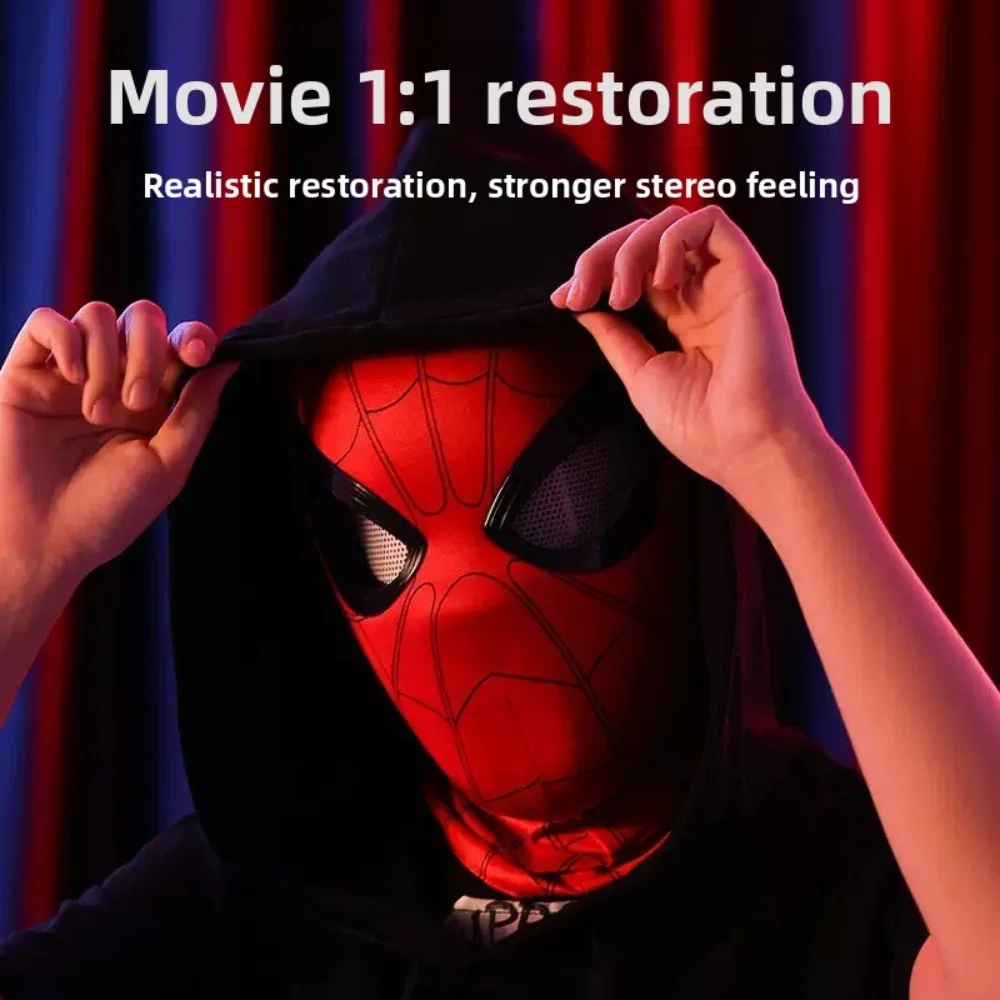 2026 Spider-Man Headgear With Movable Eyes Cool Cosplay Accessory Manual Electric Amazing Mask Gift For Festivals Party Display view 4