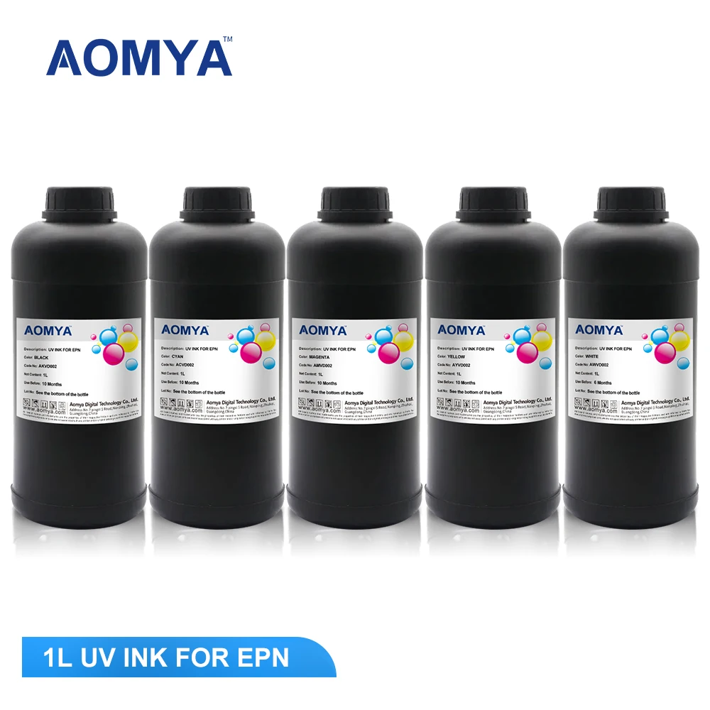 

Aomy UV Hard Ink 1000ML For Epson XP600 TX800 XP-600 L800 L805 L1800 R290 R300 1390 1400 1410 1430 DX5 DX7 DX10 print led uv ink