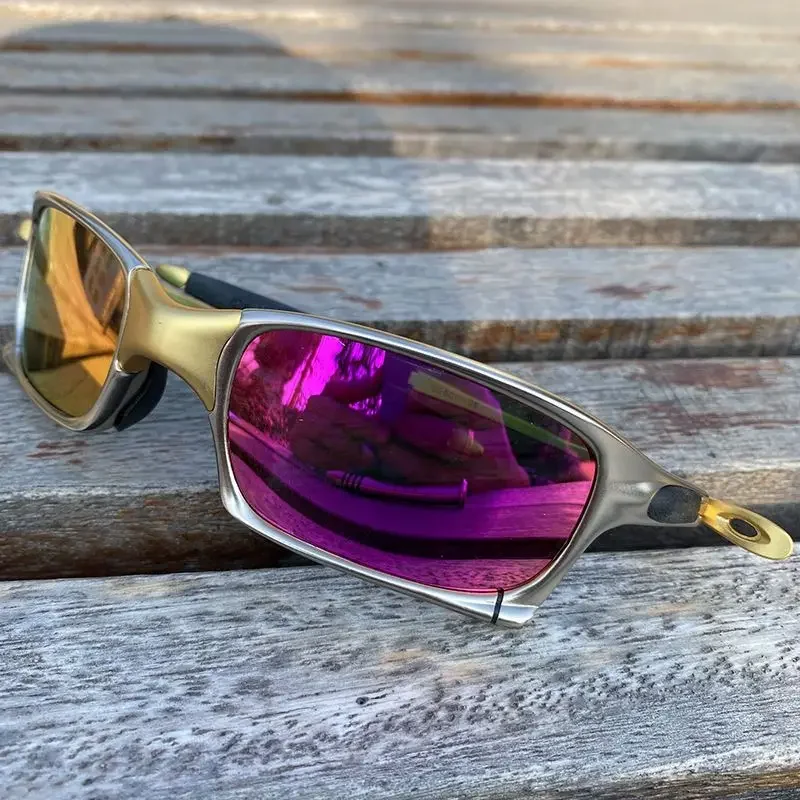 Gafas de sol polarizadas con montura de metal para ciclismo, lentes de sol para pesca al aire libre y montañismo, marca de alta calidad